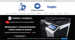 Desktop Screenshot of ibericadeduplicadoras.com