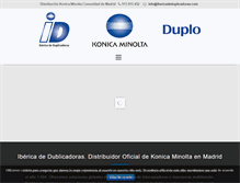 Tablet Screenshot of ibericadeduplicadoras.com